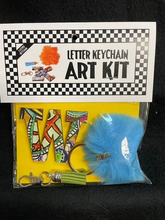 Letter Keychain Art Kit with packaging